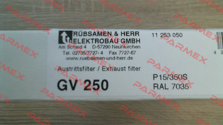 GV 250 Light gray RAL 7035 Rübsamen & Herr