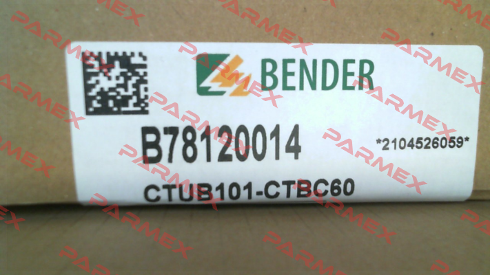 p/n: B78120014, Type: CTUB101-CTBC60 Bender