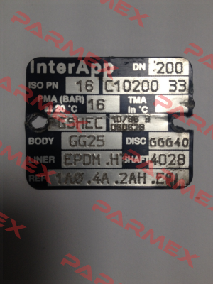 Obsolete DN200 PN 16 C10200 33 replaced by D10200.33-2KR.41.2AH.E  InterApp