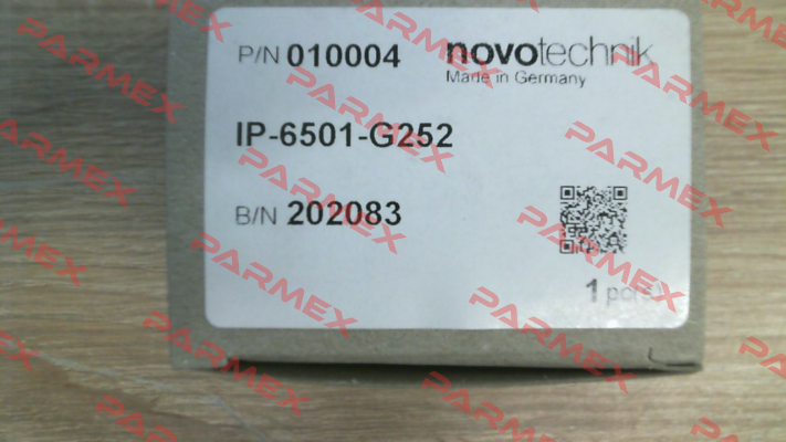 P/N: 400010004 Type: IP-6501-G252 Novotechnik