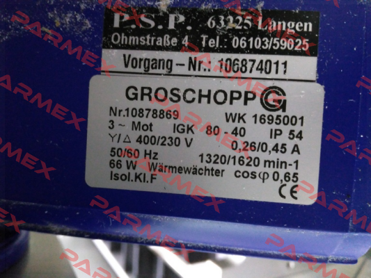 IGKU80-40/Z20  Groschopp