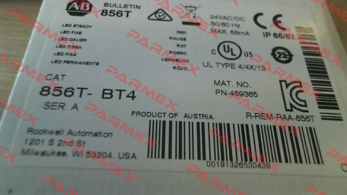 856T-BT4 Allen Bradley (Rockwell)