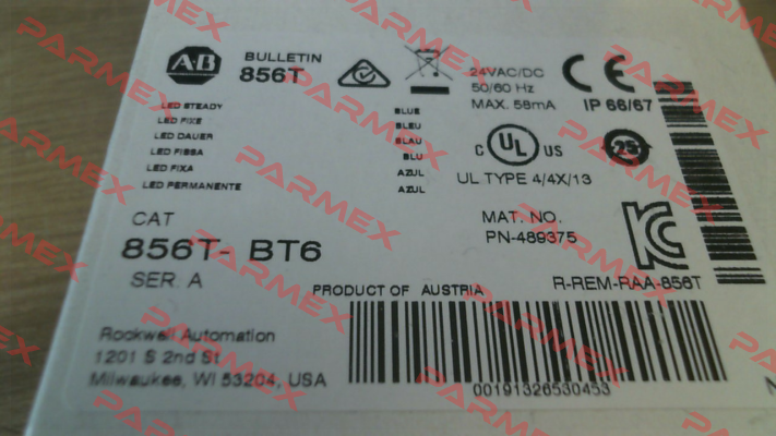 856T-BT6 Allen Bradley (Rockwell)