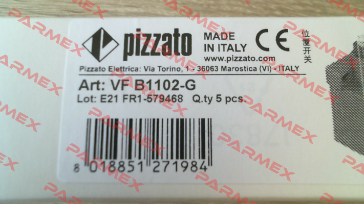 VF B1102-G Pizzato Elettrica