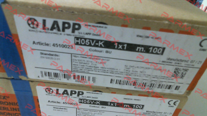 4510023 (H05V-K 1X1 BU) Lapp Kabel