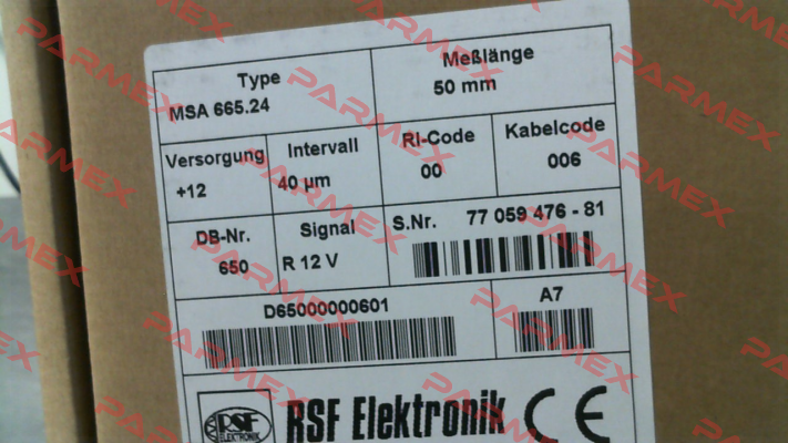 MSA 665.24 Rsf Elektronik