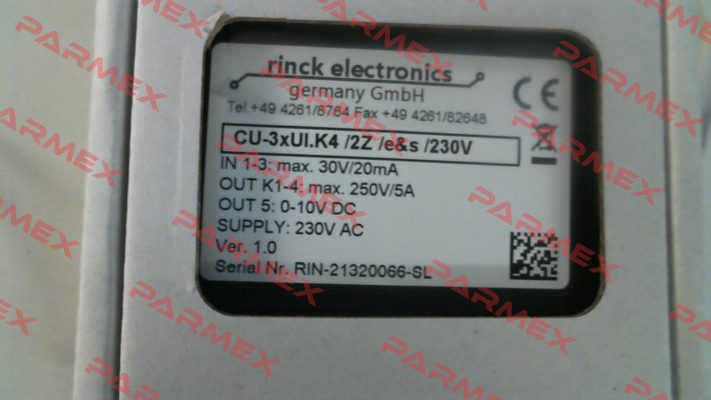 CU-3xUI.K4/2Z/e&s/230V Rinck Electronic