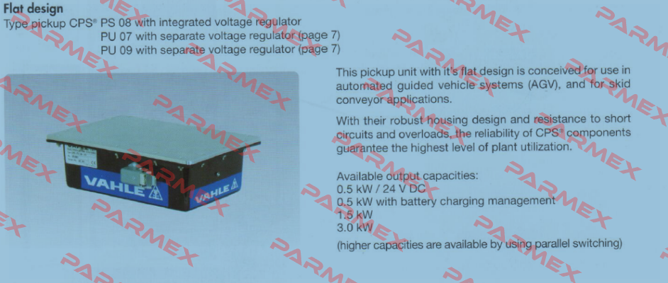 Type pickup CPS PS 08  Vahle