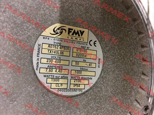 TX140L06 FMV-Lamel (now Ziehl Abegg)