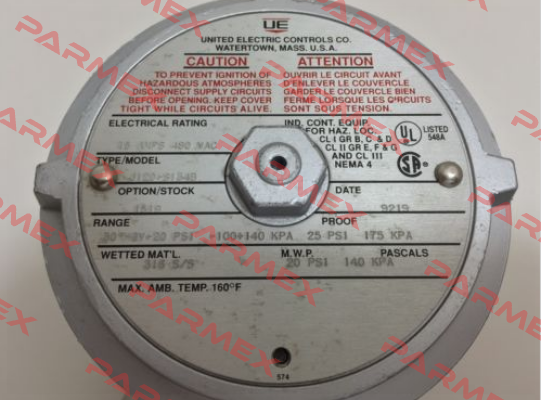 J120-S134B-1180-M201-M446-QC1 United Electric