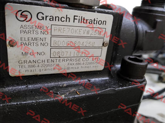 PRF70KEVW25M GRANCH FILTER