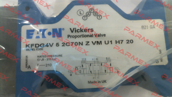 P/N: 565320, Type: KFDG4V52C70NZVMU1H720 Vickers (Eaton)