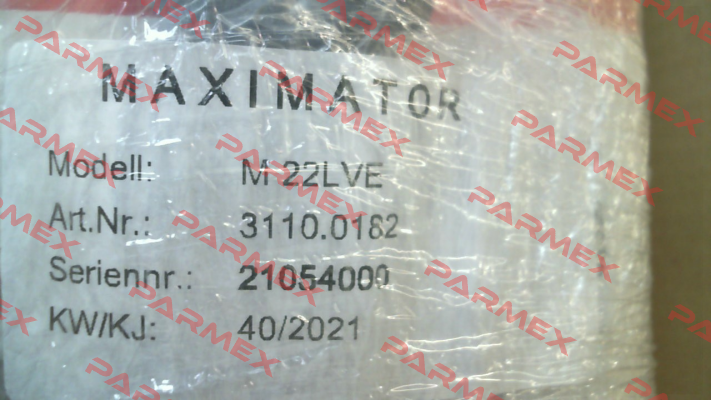 Type M22LVE; 3110.0182 Maximator