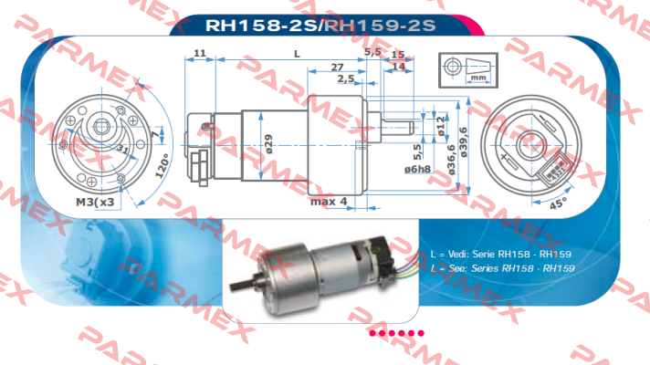 RH158-12-200 Micro Motors