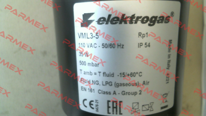 VML3-5 (110 V AC) Elektrogas