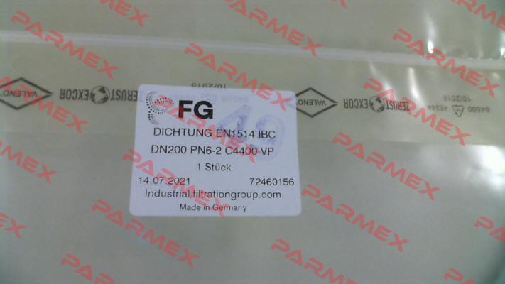 Gasket EN1514 IBC DN200 MAHLE