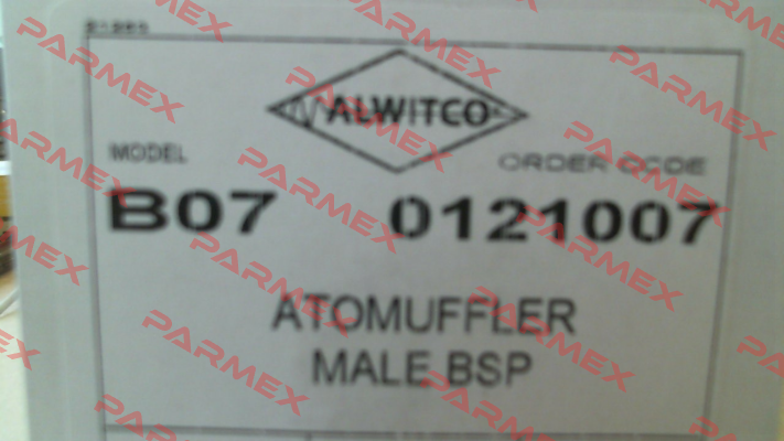 p/n: 080500010 Type. B07-0121007 Alwitco