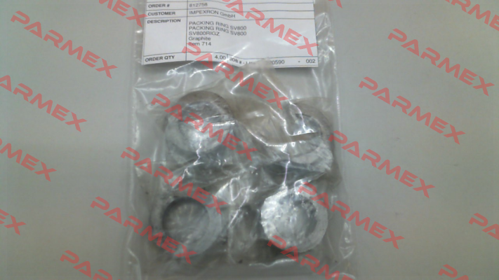 P/N: SV800RIGZ, Type: 714 STRAHMAN VALVES