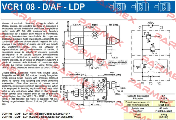 VCR1 08-D/AF-LDP Brevini