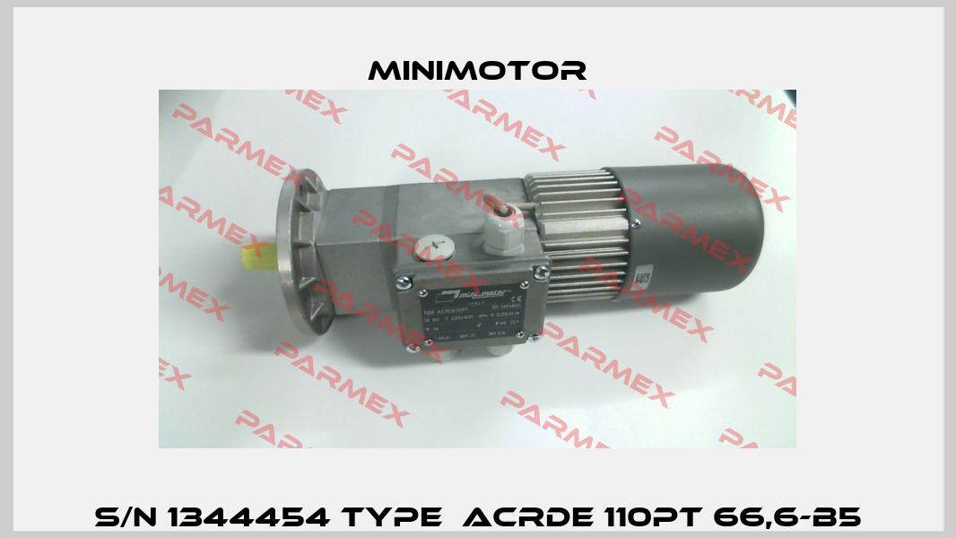 S/N 1344454 Type  ACRDE 110PT 66,6-B5 Minimotor
