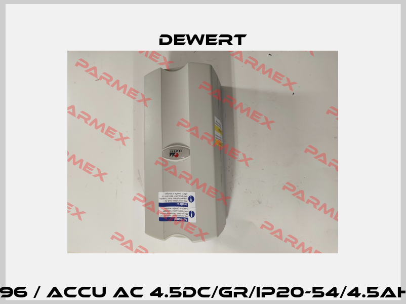 80496 / ACCU AC 4.5DC/GR/IP20-54/4.5AH/8,5 DEWERT