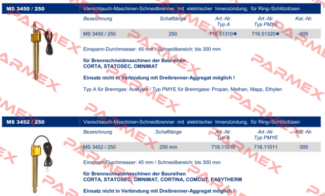 MS 3452/250 PMY (71611011) Messer