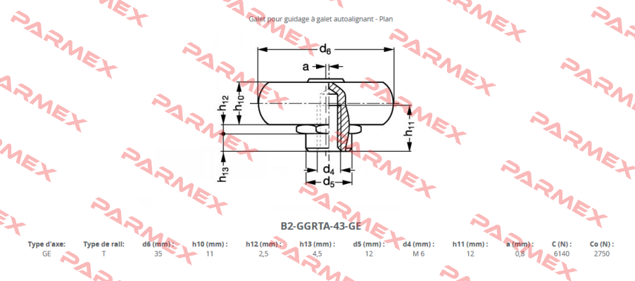 GALET - CPA43-2Z Rollon