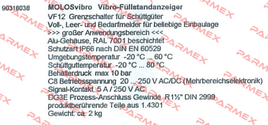 VF12C8DG3E (90318038)  Mollet