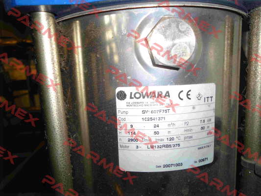 Turbine for SV-607F75T, Cod:1C2541371  Lowara