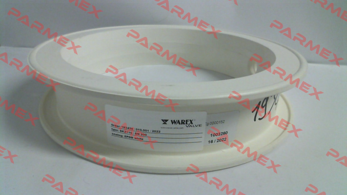 WX6000 / sealing element of EPDM white suitable for DKZ110 DN 200 Warex