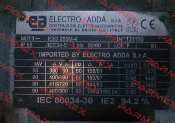 E2G 280M-4 Electro Adda