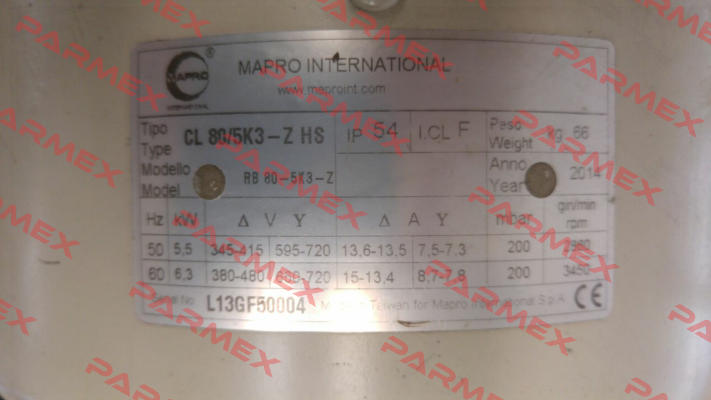 CL 80 HS  MAPRO International