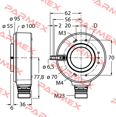 RI-42H30S4-2B5000-12M23 Turck