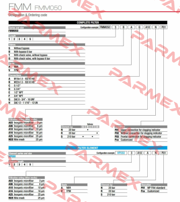 FMM-050-3-B-A-C-A10-N-P01 MP Filtri