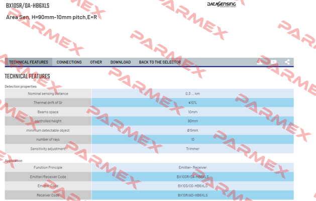 BX10SR/0A-HB6XLS Micro Detectors / Diell