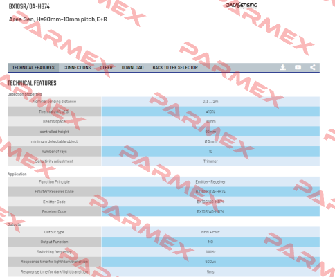 BX10SR/0A-HB74 Micro Detectors / Diell