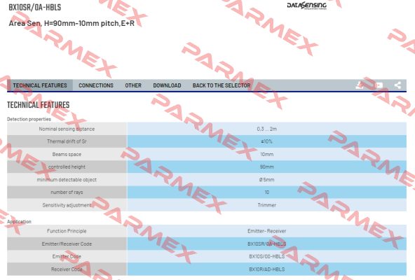 BX10SR/0A-HBLS Micro Detectors / Diell