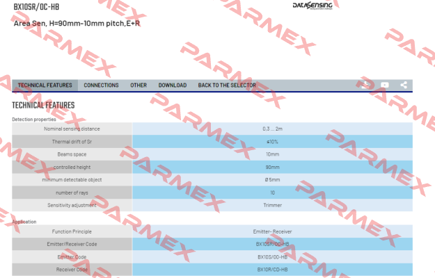 BX10SR/0C-HB Micro Detectors / Diell