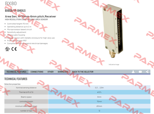 BX80B/1P-0H6XLS Micro Detectors / Diell