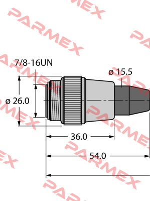 RSV-RKV-FBY49OG-85M/5D Turck