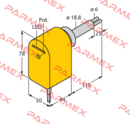 FCS-HA2P-VRX/24VDC/AL115 6M Turck