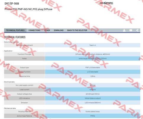 DM7/0P-1HAN Micro Detectors / Diell