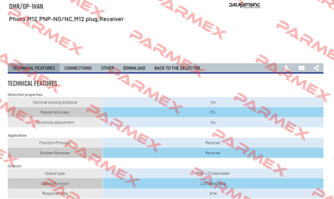 DMR/0P-1HAN Micro Detectors / Diell