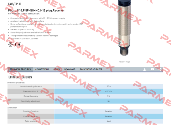 FAIZ/BP-1E Micro Detectors / Diell