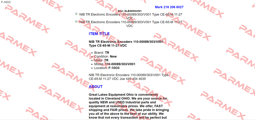 110-00089 TR Electronic