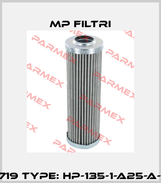 P/N: 1719 Type: HP-135-1-A25-A-N-P01 MP Filtri