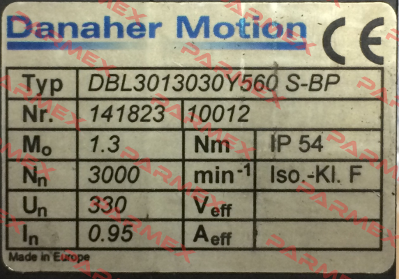 DBL3-0130-30-Y-560-SBP Danaher Motion