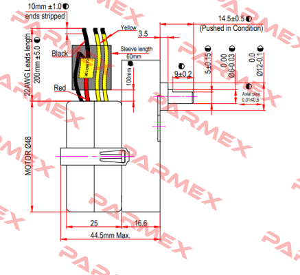 MTR5-GB5P, 2 RPM, 230V Mechtex