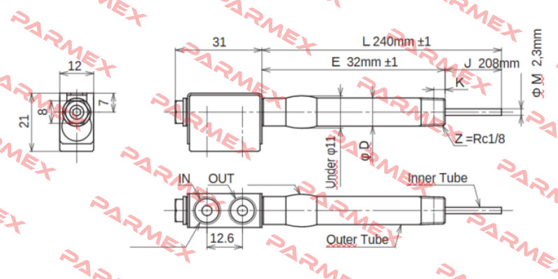 JC-KRM-10-L240-E32-J208-M2.3 Ahresty-tec