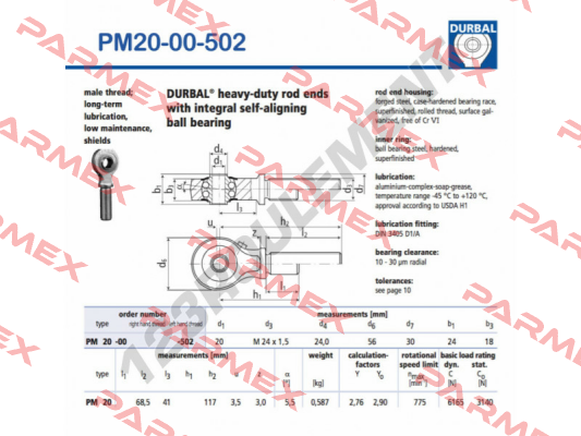 PM 20-00-502 Durbal